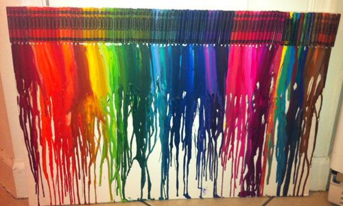 Our Melted Crayon Art Project and Tips
